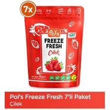 Pol's Freeze Fresh Çilek 15 GR x7 Adet (Freeze Dry Dondurularak Kurutulmuş Meyve)