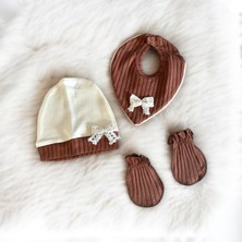 Baby Glow Bebek Giyim 0-3 Ay Sevimli Ayı 5li Set