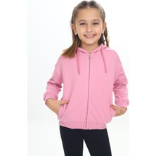 Toontoy Kız Çocuk Kapüşonlu Hırka
