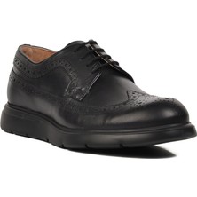 Ayakmod  Deri Siyah Erkek Günlük Ayakkabı