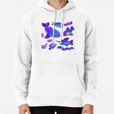Hvit Stein Ocean Constellations Baskılı Sweatshirt