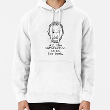 Hvit Stein Taskmaster - Alex Horne - All The Information Is On The Task Baskılı Sweatshirt
