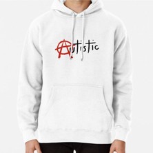 Hvit Stein Autistic Punk Baskılı Sweatshirt
