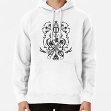 Hvit Stein Kingdom Hearts Baskılı Sweatshirt