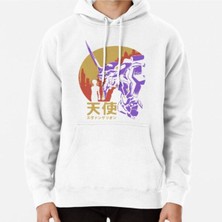 Hvit Stein Neon Genesis Evangelion Retro Vintage Baskılı Sweatshirt