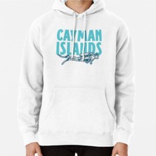 Hvit Stein Cayman Islands Scuba Diving Baskılı Sweatshirt