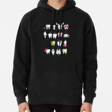 Hvit Stein Dental Definitions Baskılı Sweatshirt