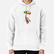 Hvit Stein Curious George Baskılı Sweatshirt
