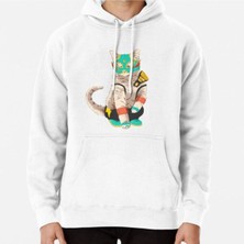 Hvit Stein El Gato Asesino Baskılı Sweatshirt