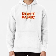 Hvit Stein Don't Panic The Hitchhiker's Guide To The Galaxy Baskılı Sweatshirt
