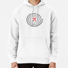 Hvit Stein Pi, ?, Spiral, Science, Mathematics, Math, Irrational Number, Sequence Baskılı Sweatshirt