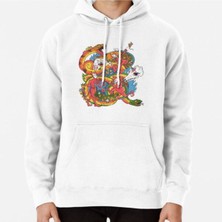 Hvit Stein Holiday Imp Baskılı Sweatshirt