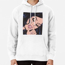 Hvit Stein Black Hair Crying Comic Girl Baskılı Sweatshirt