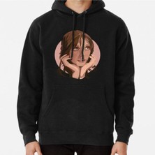 Hvit Stein Shelley Duvall Eyelashes Baskılı Sweatshirt