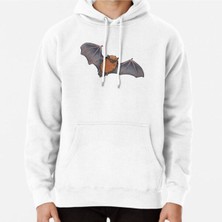 Hvit Stein Pipistrelle Baskılı Sweatshirt