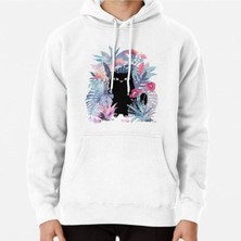 Hvit Stein Popoki (Pastel) Baskılı Sweatshirt