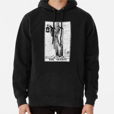 Hvit Stein The Hermit Tarot Card - Major Arcana - Fortune Telling - Occult Baskılı Sweatshirt