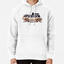 Hvit Stein 3rd Gen 4runner Trd - Tan Baskılı Sweatshirt