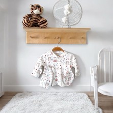 Baby Glow Bebek Giyim 0-3 Ay  Gökkuşağı 5li Set - Ekru