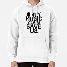 Hvit Stein Only Music Can Save Us! Baskılı Sweatshirt