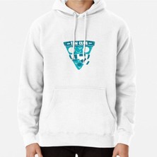 Hvit Stein Cold Pizza Fan Club Baskılı Sweatshirt