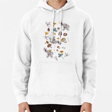 Hvit Stein Dark Wild Forest Mushrooms Baskılı Sweatshirt