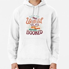 Hvit Stein I'm Booked Baskılı Sweatshirt