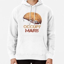 Hvit Stein Occupy Mars Baskılı Sweatshirt