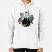 Hvit Stein Rainy Day Cats (On White) Baskılı Sweatshirt