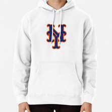 Hvit Stein New York - Ny Baseball Baskılı Sweatshirt