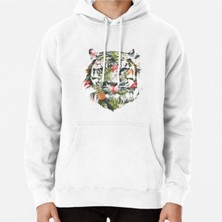 Hvit Stein Tropical Tiger Baskılı Sweatshirt
