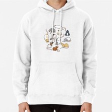 Hvit Stein Rats Baskılı Sweatshirt