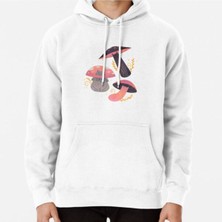Hvit Stein Meowshrooms Baskılı Sweatshirt