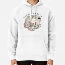 Hvit Stein He Scream Baskılı Sweatshirt