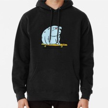 Hvit Stein Bulldog Baskılı Sweatshirt