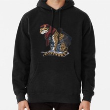 Hvit Stein Revolver Ocelot Baskılı Sweatshirt
