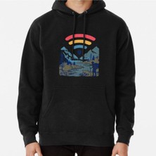 Hvit Stein Internet Explorer Baskılı Sweatshirt