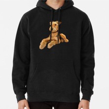 Hvit Stein Airedale Terrier Beautiful Dog Baskılı Sweatshirt