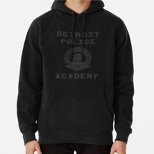 Hvit Stein Detroit Police Academy Baskılı Sweatshirt