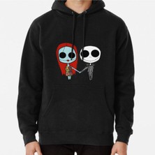 Hvit Stein Jack And Sandy - The Nightmare Before Christmas Baskılı Sweatshirt