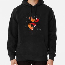 Hvit Stein Space Foxes Baskılı Sweatshirt
