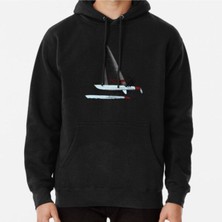 Hvit Stein Catamaran Baskılı Sweatshirt