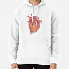 Hvit Stein Sweet Heart Baskılı Sweatshirt