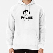 Hvit Stein Dwight Schrute False Baskılı Sweatshirt