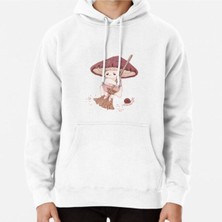 Hvit Stein Angy Mushroom Does Not Like To Clean Baskılı Sweatshirt