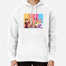 Hvit Stein Best Friend Squad Baskılı Sweatshirt