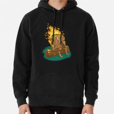 Hvit Stein Bad Day Log Baskılı Sweatshirt