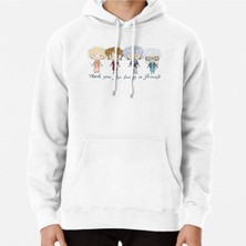 Hvit Stein Thank You For Being A Friend Baskılı Sweatshirt