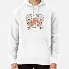 Hvit Stein Red Panda Face Baskılı Sweatshirt