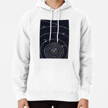 Hvit Stein Solar System Baskılı Sweatshirt